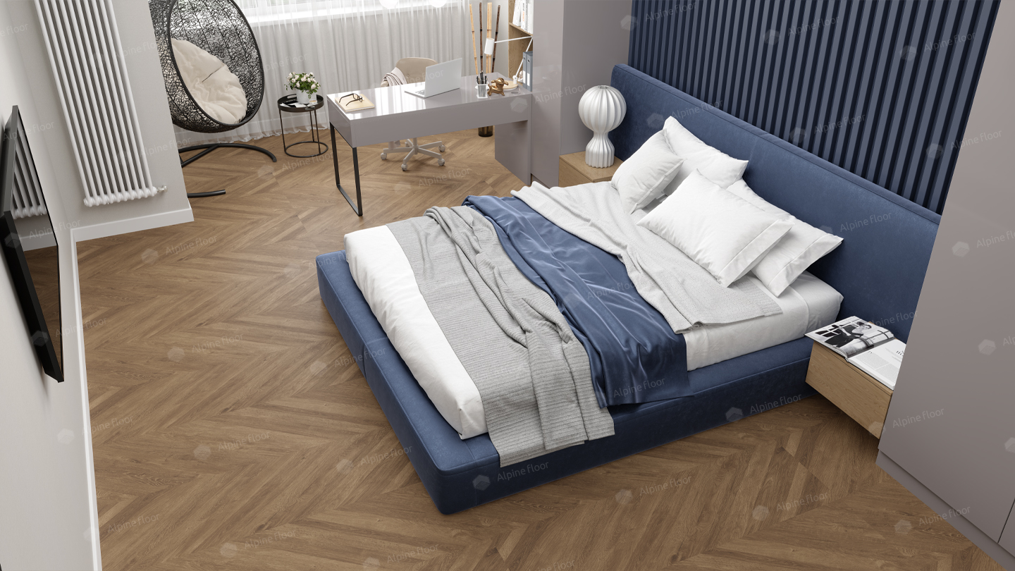 Кварцвинил Alpine Floor Ultra Еco 5-25 Французская елочка