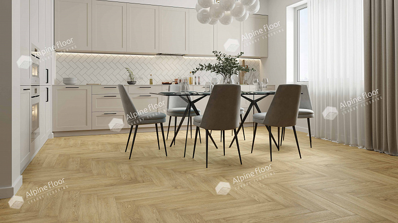 Кварцвинил Alpine Floor Премиальный паркет (Parquet Premium) Eco 19-3 Дуб Ваниль Селект