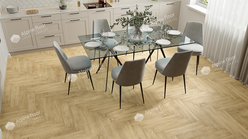Кварцвинил Alpine Floor Премиальный паркет (Parquet Premium) Eco 19-3 Дуб Ваниль Селект